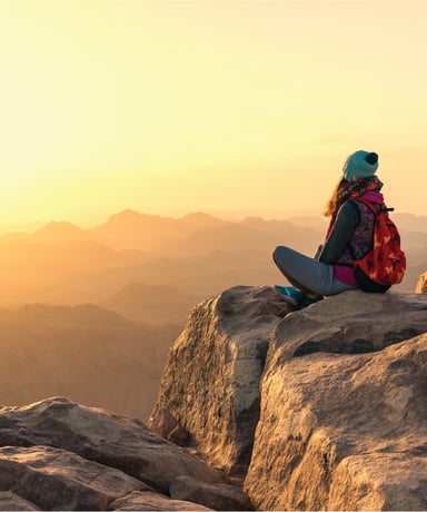 girl overlooking sunrise - vertical-01